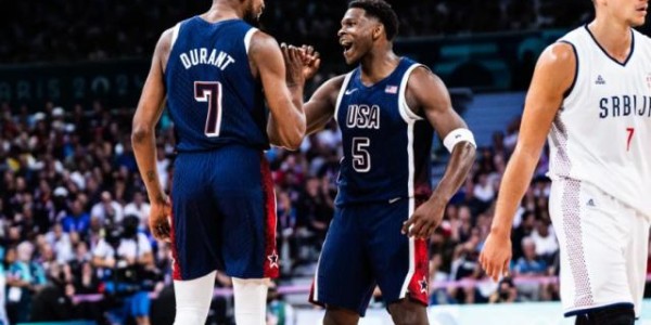 鲸鱼直播入口-亮相巴黎大秀肌肉！美国男篮三节摧毁世界亚军